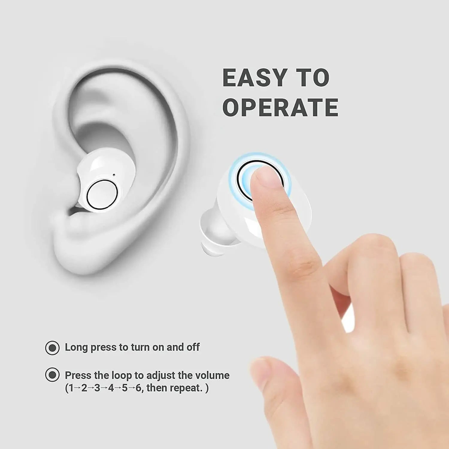 Bluetooth Hearing Aids with App Control – Rechargeable, Compact Design for Enhanced Sound Clarity and Multiple Listening Modes-5