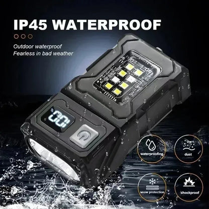 Compact LED Work Flashlight with Magnetic Base