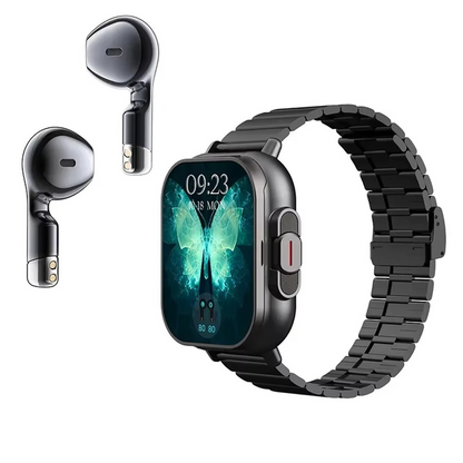 Compact Smart Watch with Bluetooth and Fitness Tracking
