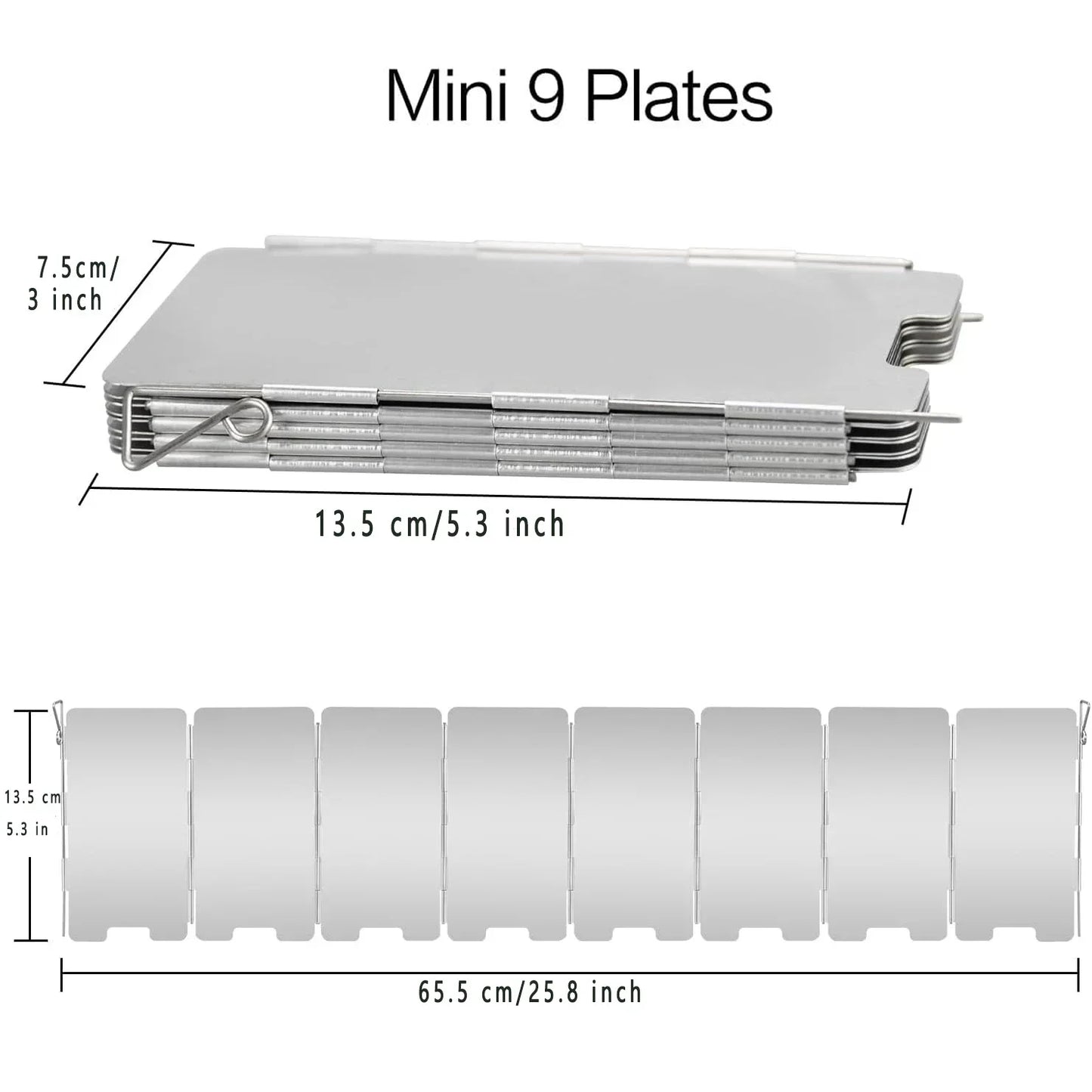 Portable Stainless Steel Camping Windscreen - Fesara