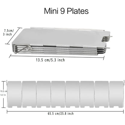 Portable Stainless Steel Camping Windscreen - Fesara