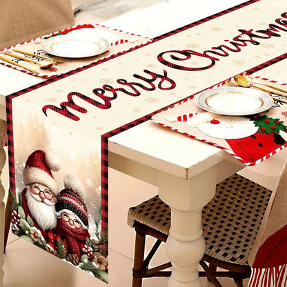 Christmas Table Runner Decorative Holiday Tablecloth 180x35cm
