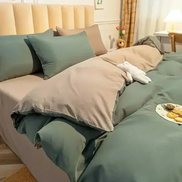 Soft Reversible Duvet Cover Set