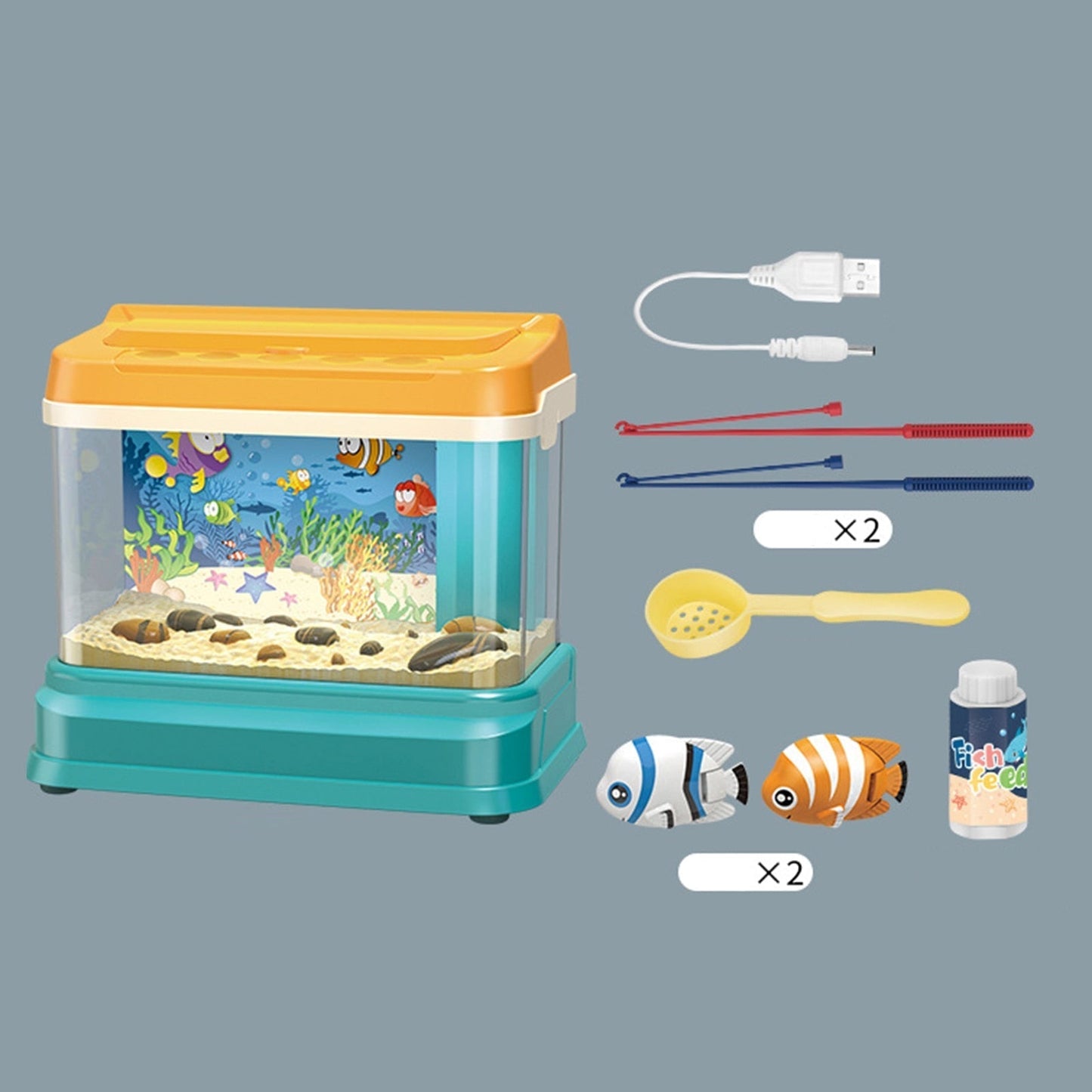 Colorful Fish Tank Toy for Kids