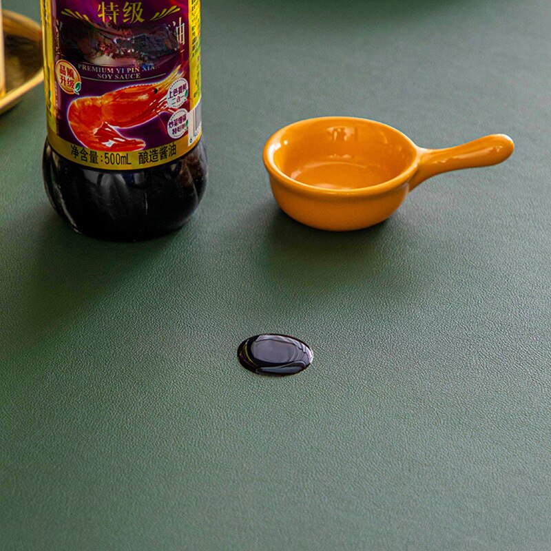 Simple Leather Waterproof Table Pad