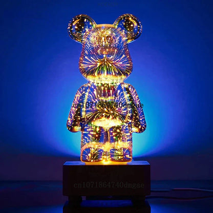 Colorful LED Fireworks Night Light Lamp