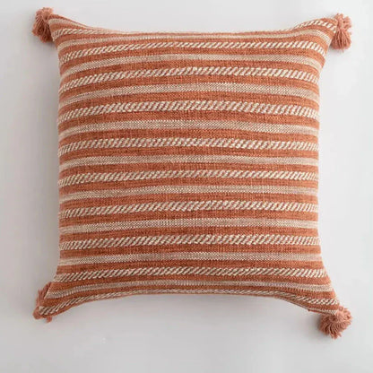 Stylish Home Decor Cushion Cover with Chic Tassels - Fesara