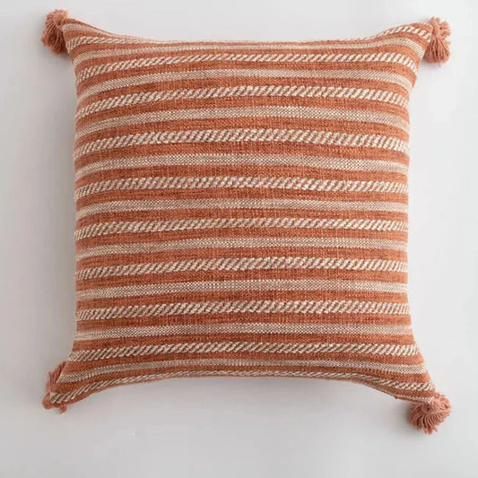 Stylish Home Decor Cushion Cover with Chic Tassels - Fesara