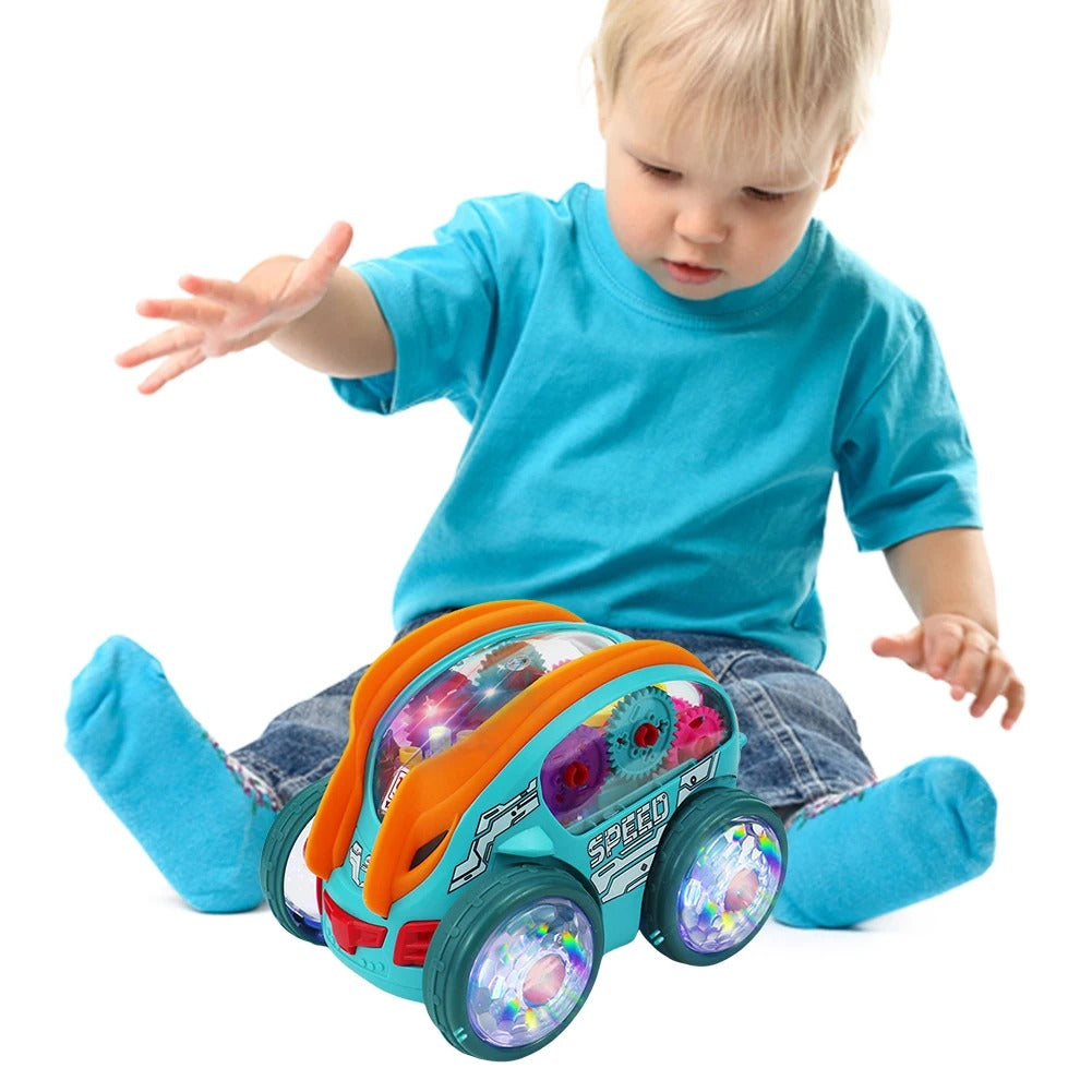 Fast Electric Stunt Car with LED Lights and Sound