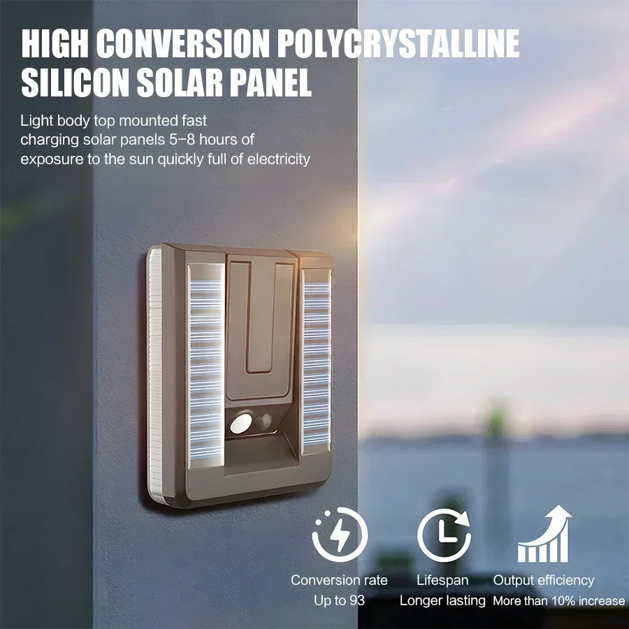 Outdoor Solar Wall Lamp with Motion Sensor