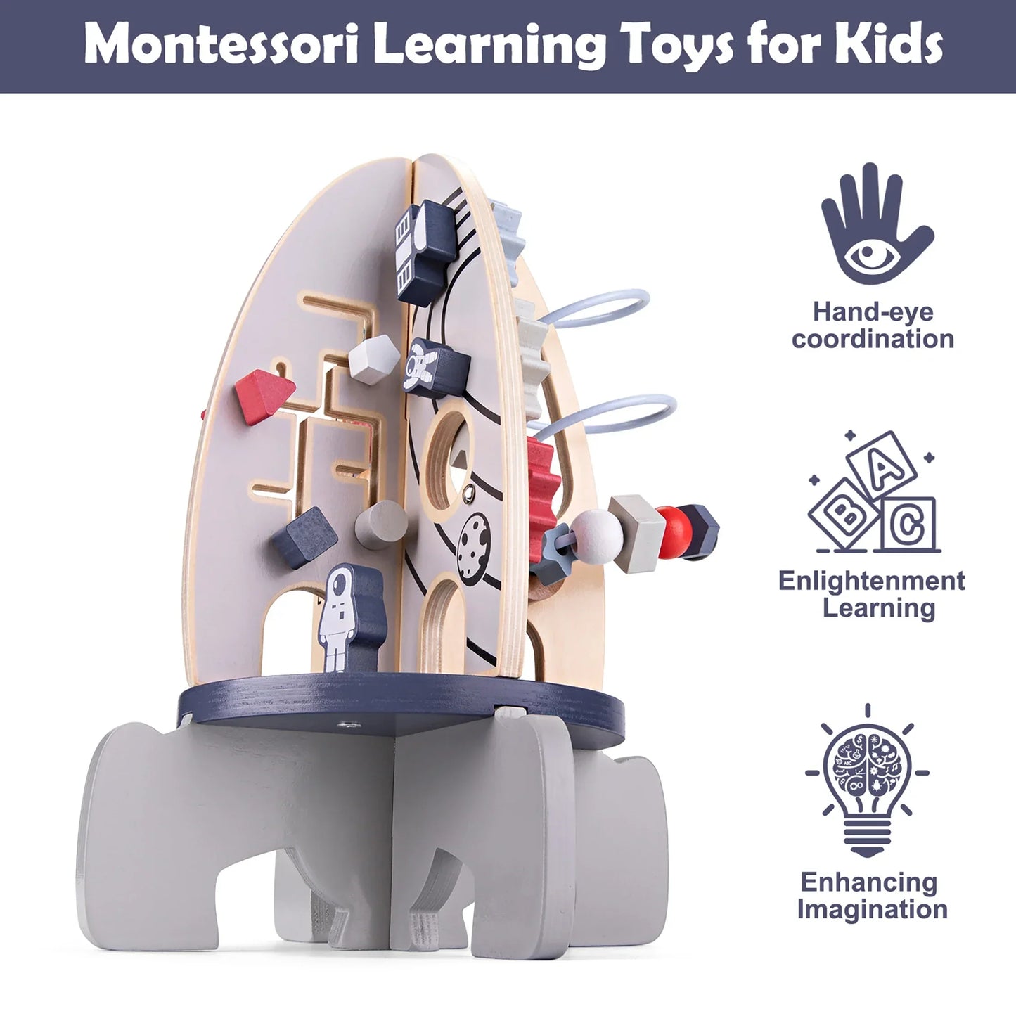 Educational Wooden Toy Cube for Kids