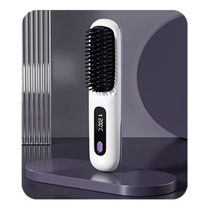 Compact Hair Straightening Brush