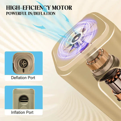 Portable Mini Air Compressor Pump with 5 Adapters