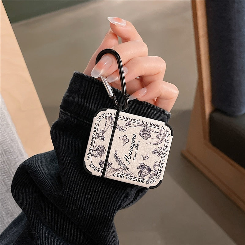 Colorful Floral Leather Airpod Cover