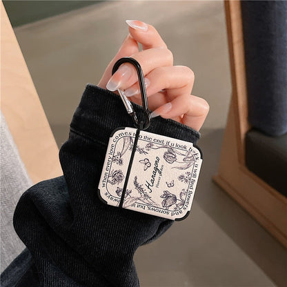 Stylish Floral Leather Airpods Cover