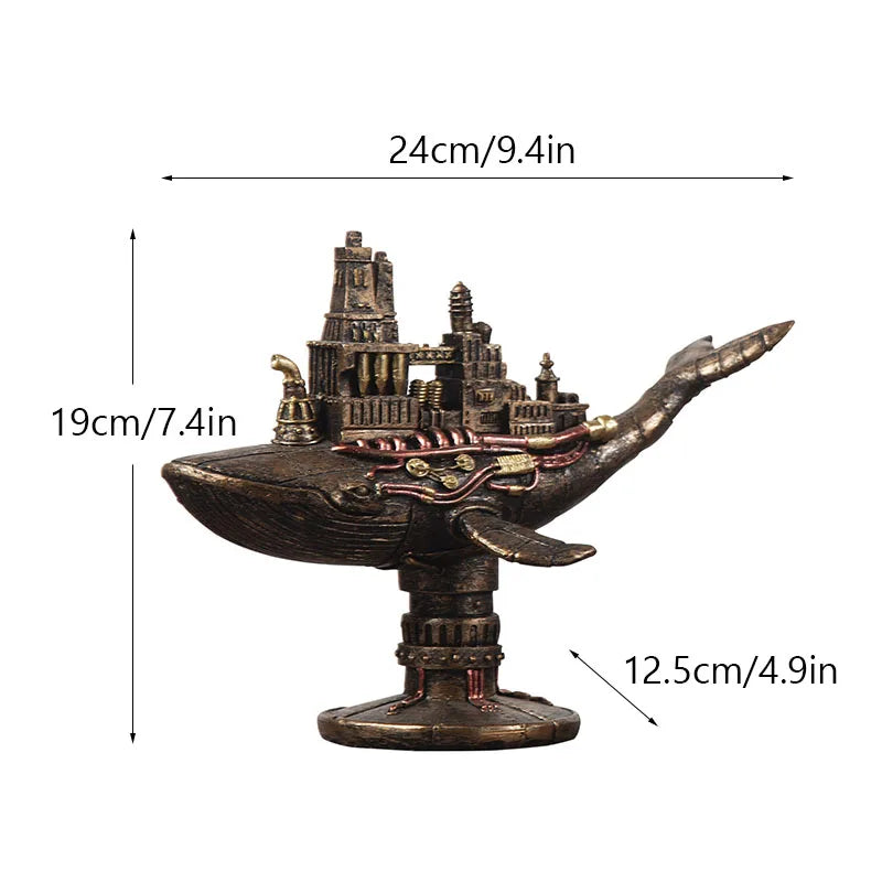 Unique Octopus Gear Clockwork Desk Figures