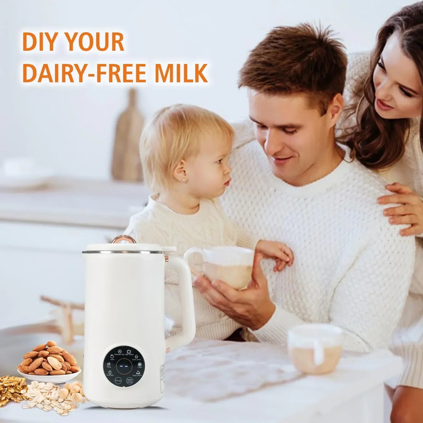 Easy 8-in-1 Non-Dairy Milk Machine 1000ml Capacity