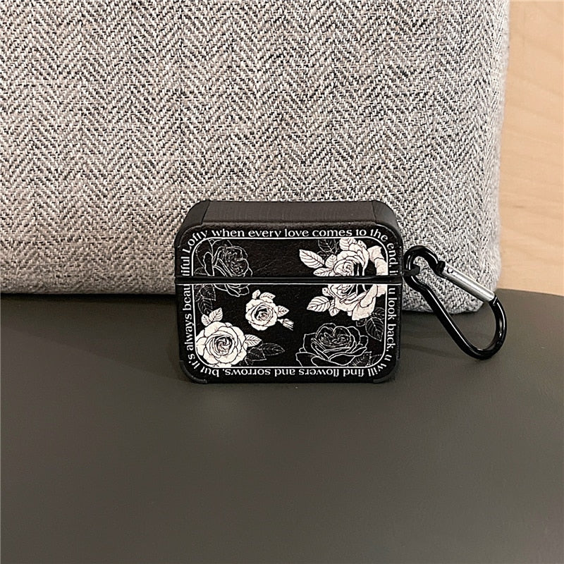 Colorful Floral Leather Airpod Cover