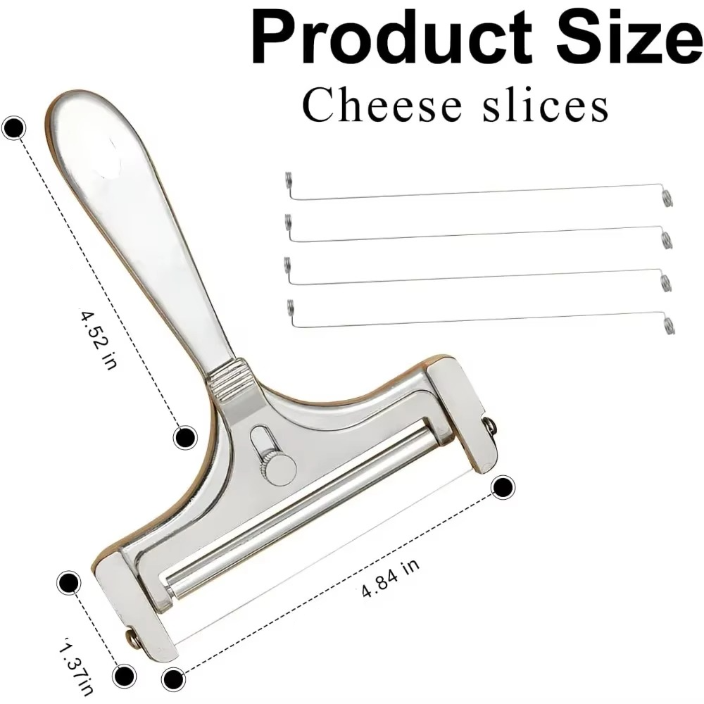 High Quality Metal Cheese Cutter with Adjustable Slice Control
