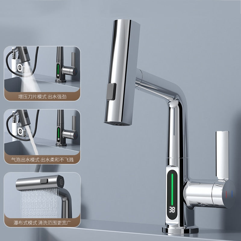 Stylish Contemporary Digital Shower Faucet