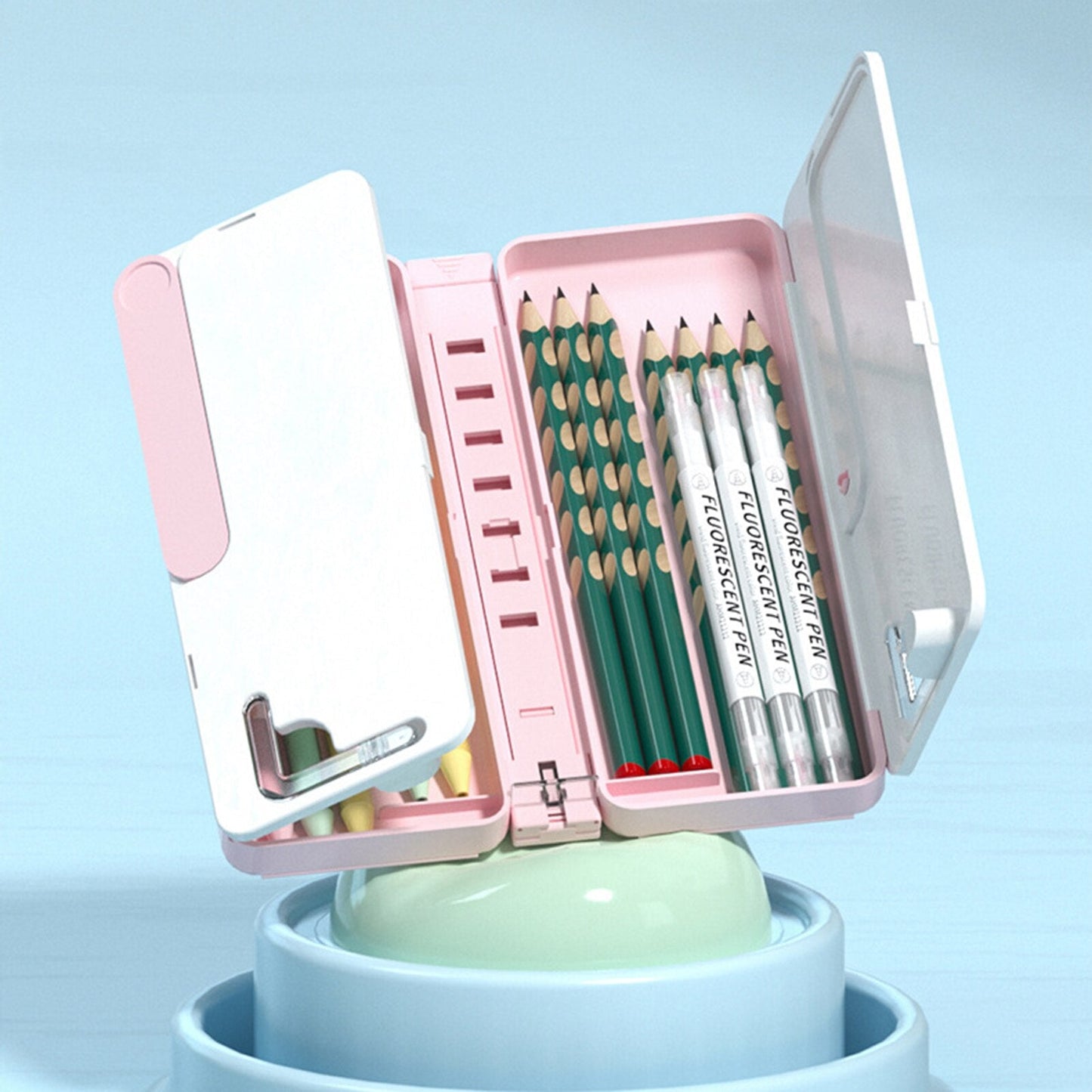 Portable Collapsible Book Stand Desk Organizer Box