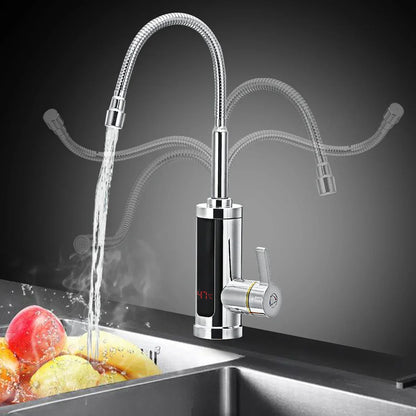 Instant Hot Water Kitchen Faucet with Digital Temperature Control
