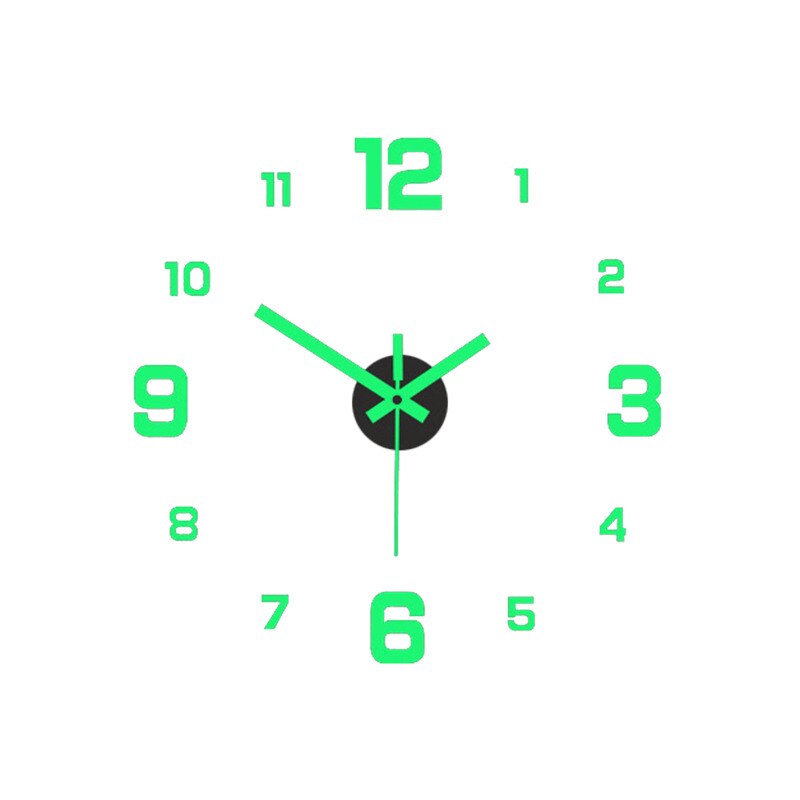 Decorative 3D Glow Silent Wall Clock