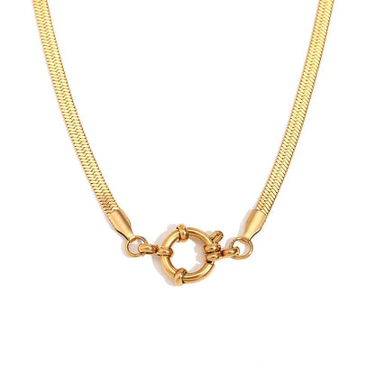 Luxury Gold Anchor Bar Necklace Chain