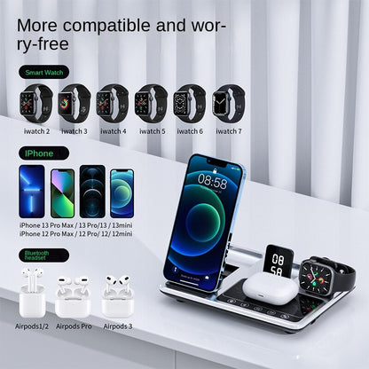 Compact Wireless Charger Digital ClockDock