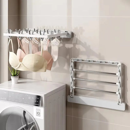 Compact Folding Wall Dryer & Towel Rack