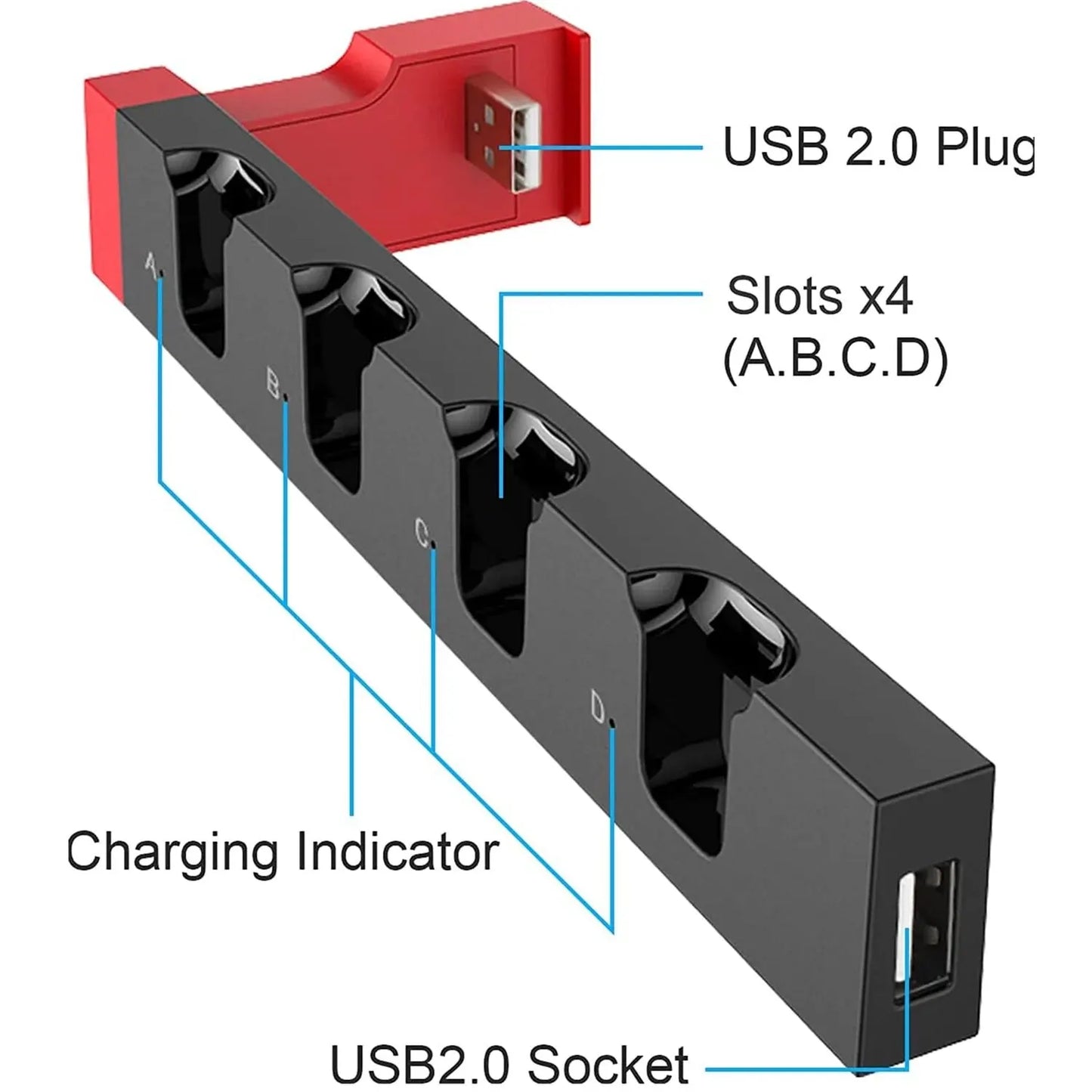 Fast Nintendo Switch Controller Charger Dock
