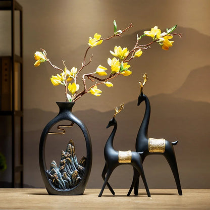 Beautiful Ceramic Mountain Vase Decor