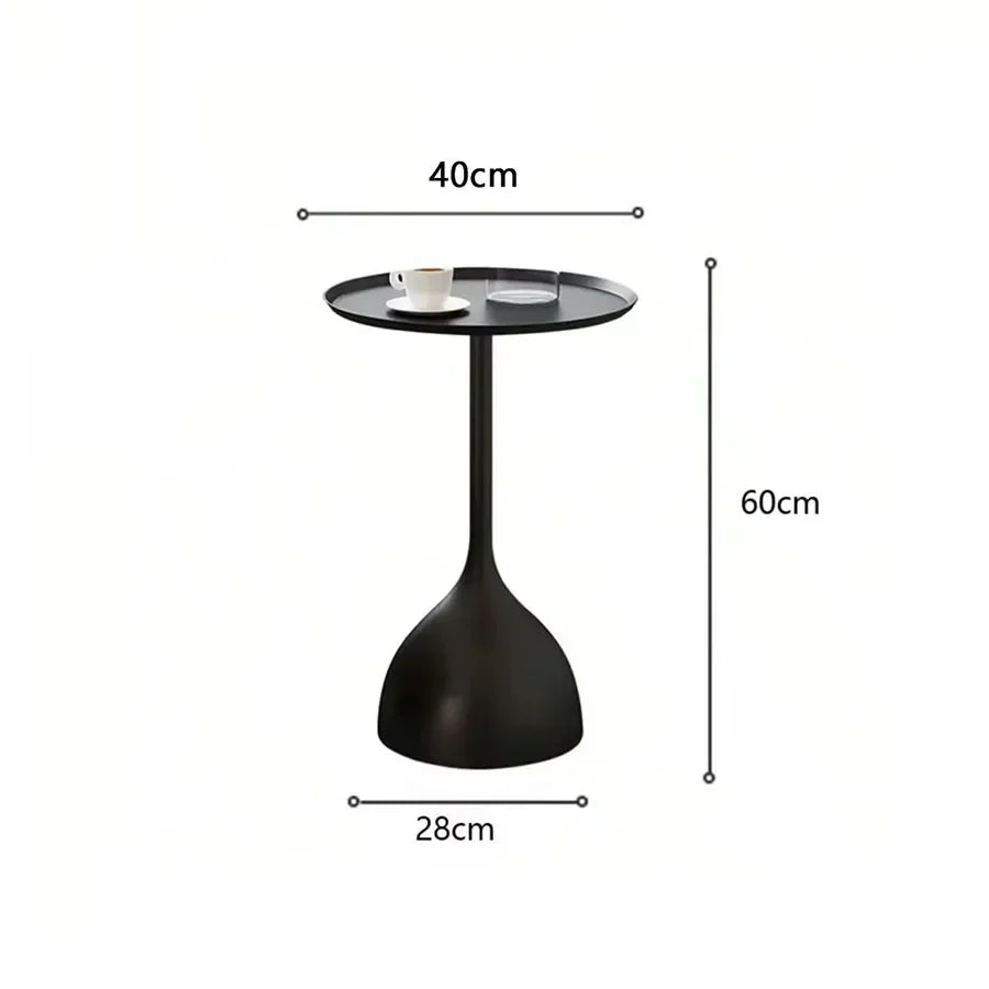 Modern Metal Circular End Table