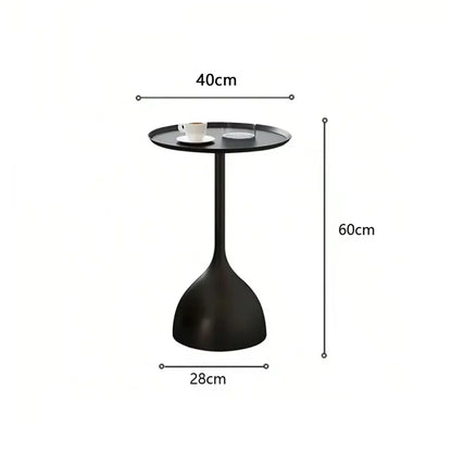Modern Metal Circular End Table