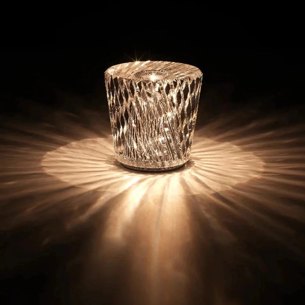 Luxury Metal Crystal Table Lamp