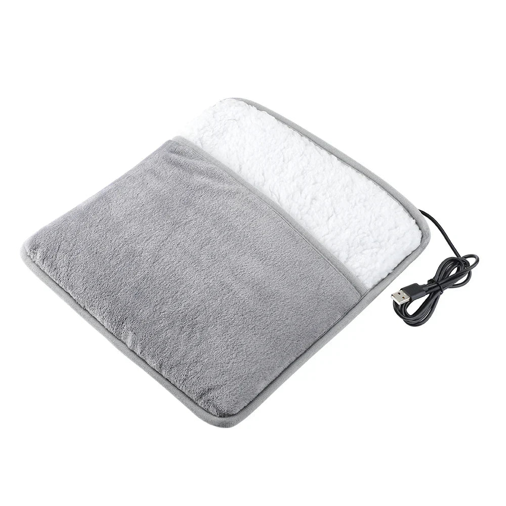 Cozy Electric Heated Foot Mat with Soft Washable Cover - Fesara