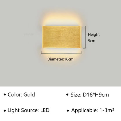 Contemporary LED Wall Light | Soft White Glow for Home