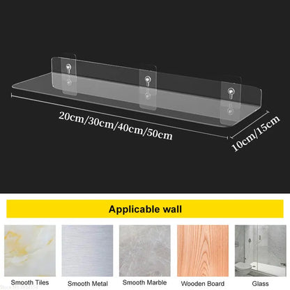 Modern Glass Wall Shelf