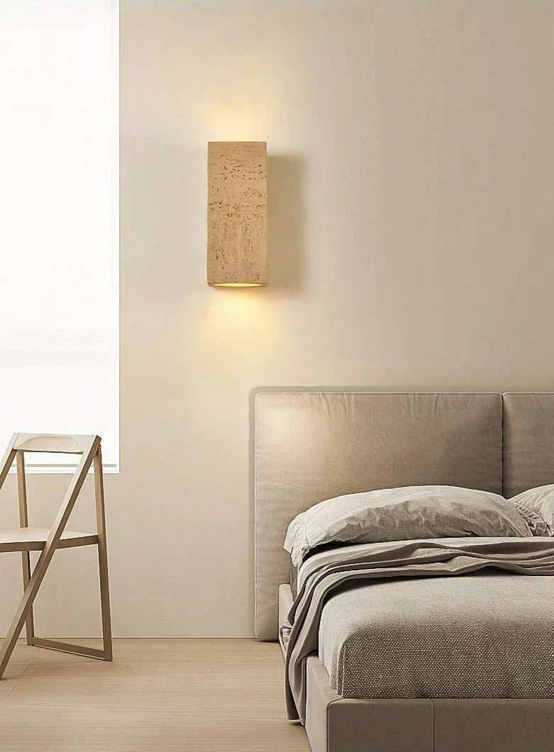 Rustic Concrete Wall Light Fixture