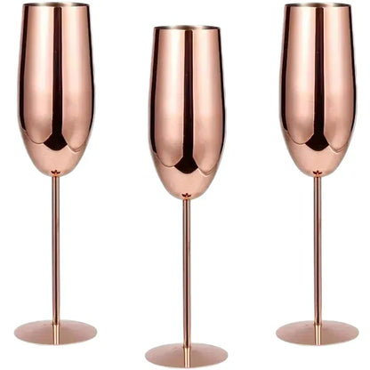 Durable Metal Drinking Glasses (Set of 6)