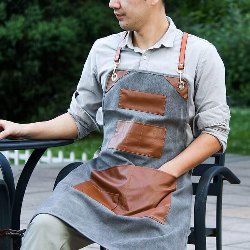 Luxury Genuine Leather Apron Belt - Fesara