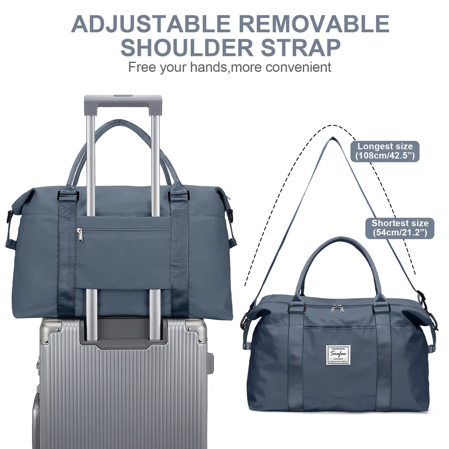 Spacious Carry On Luggage 40x20x25 Flight Approved Bag