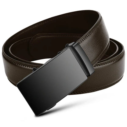 High Quality Leather Belt – Adjustable Metal Buckle for Men