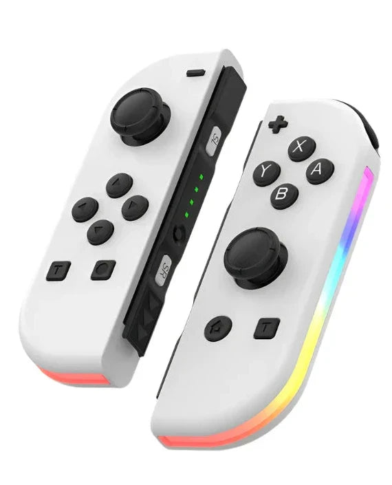 Wireless Gaming Controller for Nintendo Switch - Comfortable Gamepad with Colorful Lights