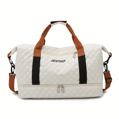 Spacious Sport Duffel Bag with Shoe Pocket