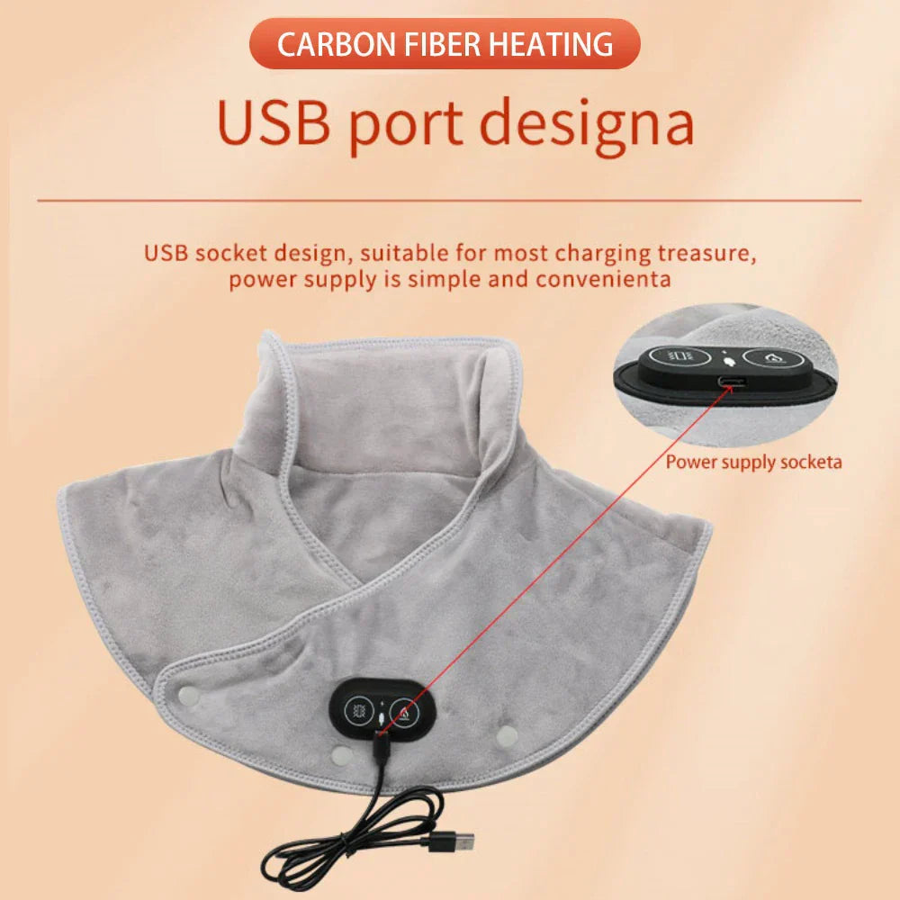 Cozy Heated Neck Massager with Vibration Cushion