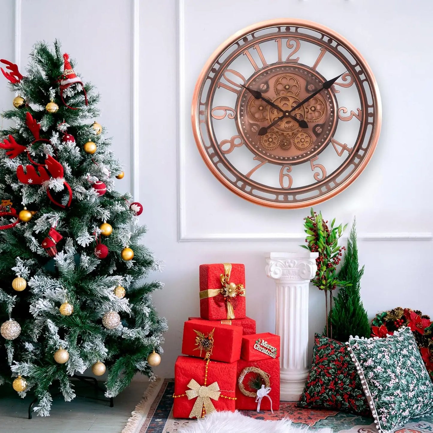 Vintage Metal Office Wall Clock