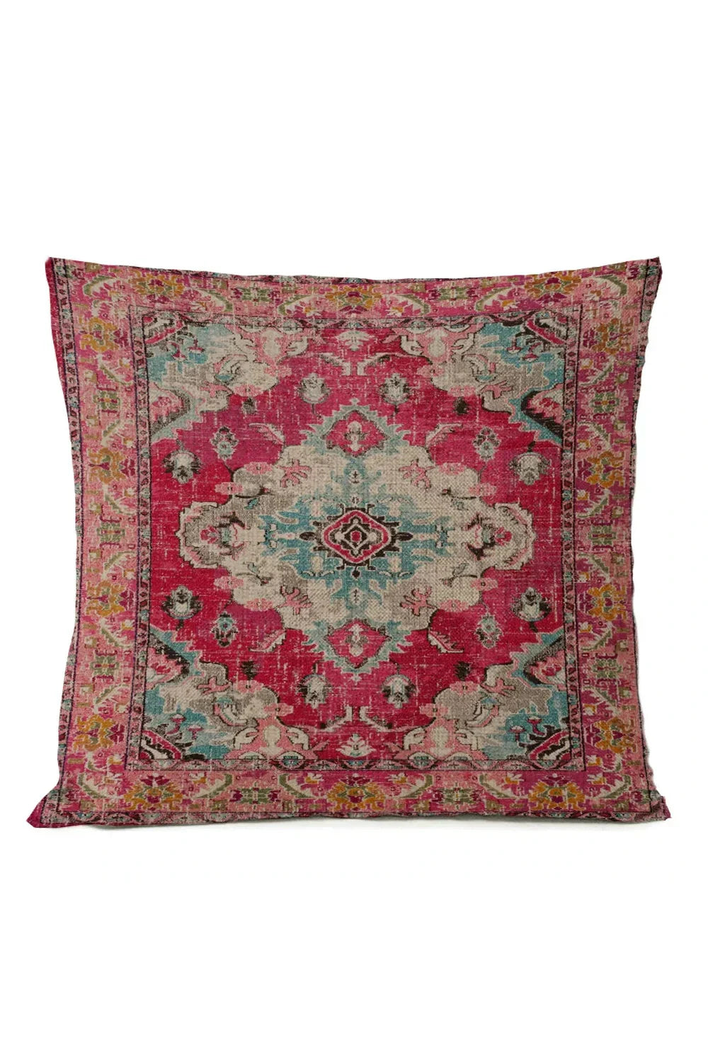 Colorful Global Print Pillow Cover
