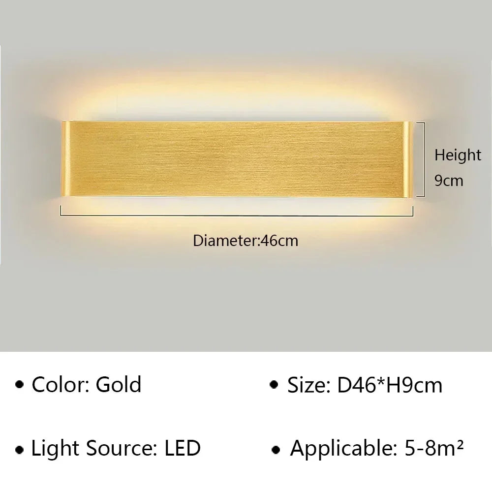 Contemporary LED Wall Light | Soft White Glow for Home