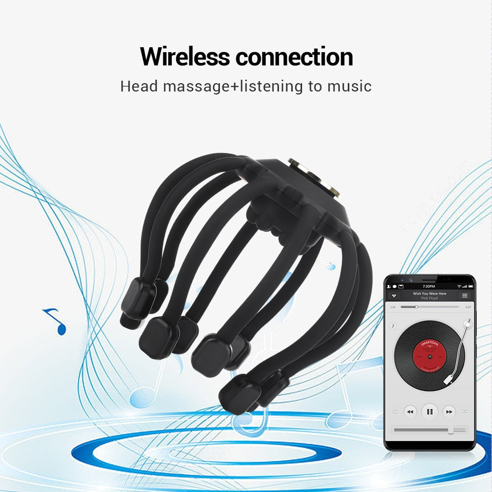 Comforting Wireless Scalp Massager Head Relaxer
